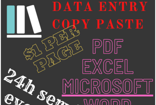 copy paste an data entry , typing