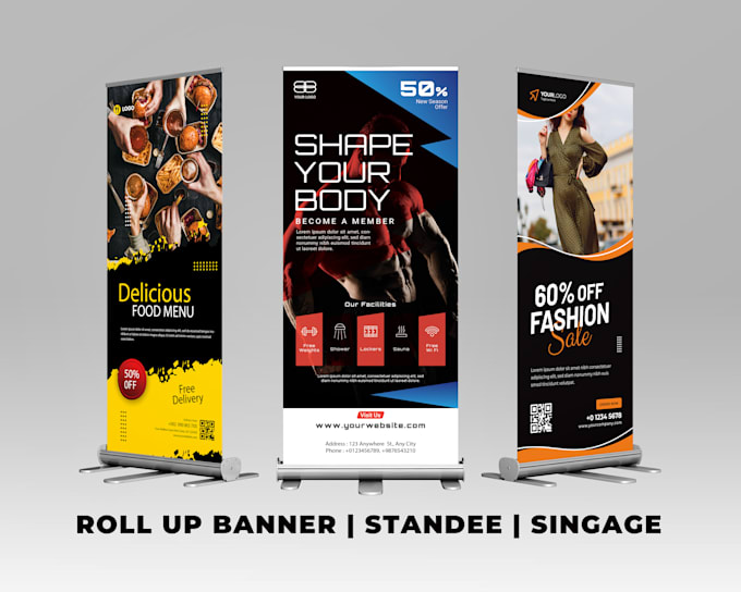 do signage, roll up banner, retractable banner or standee