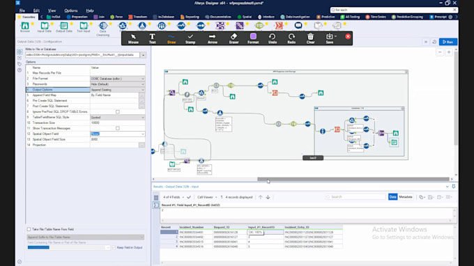 prepare alteryx workflows and excel sheets
