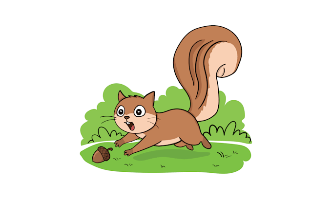 draw simple, cute and funny cartoon or cartoon character
