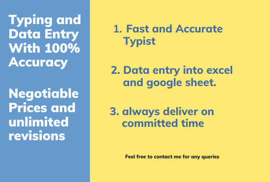 do data entry and pro typing