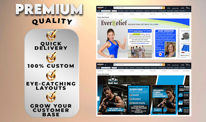 design your amazon brand story a plus content section
