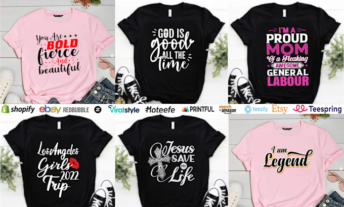 do trendy typography t shirt design and graphic tee