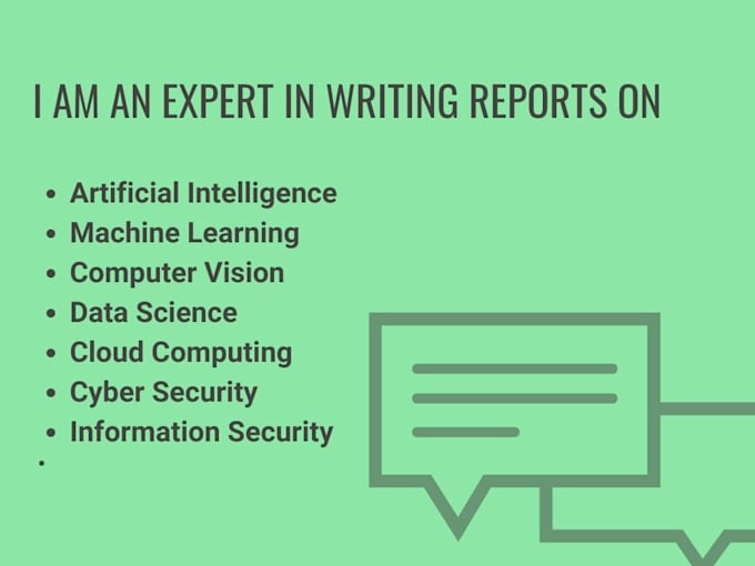 do technical report writing on ai, ml, and cyber security