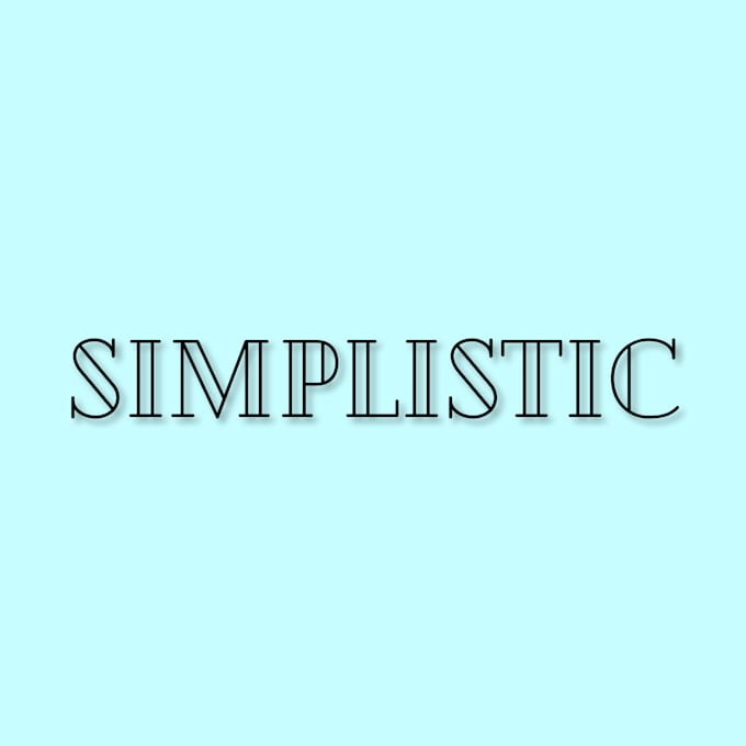 make a simplistic logo for you in canva