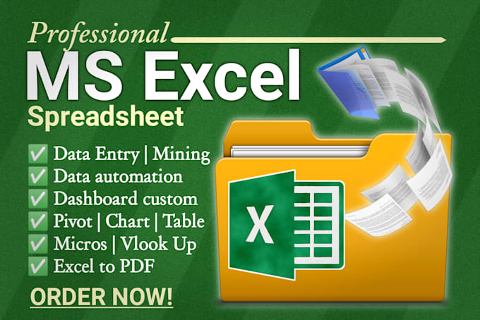 enter excel data, fix macros, vba,  pivot, chart, formula