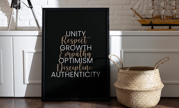 do minimalist typography poster and wall art design