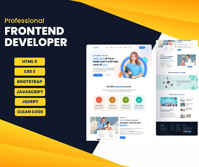 be your front end web developer