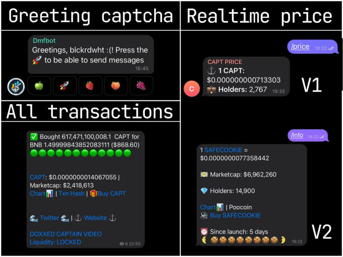 create you a custom telegram bot to do whatever you want