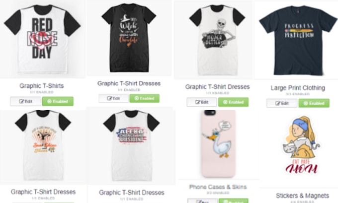 setup redbubble store and upload designs