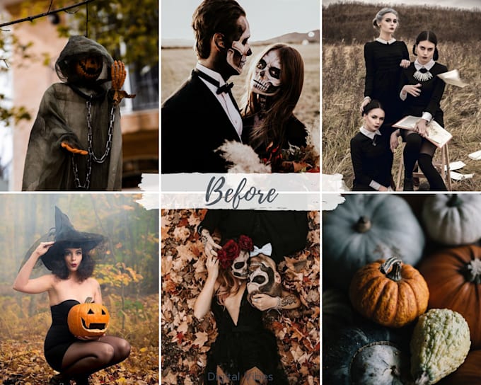 do 5 halloween photo editing using lightroom