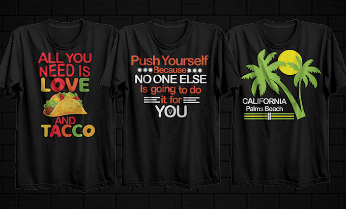 create typography t shirt design
