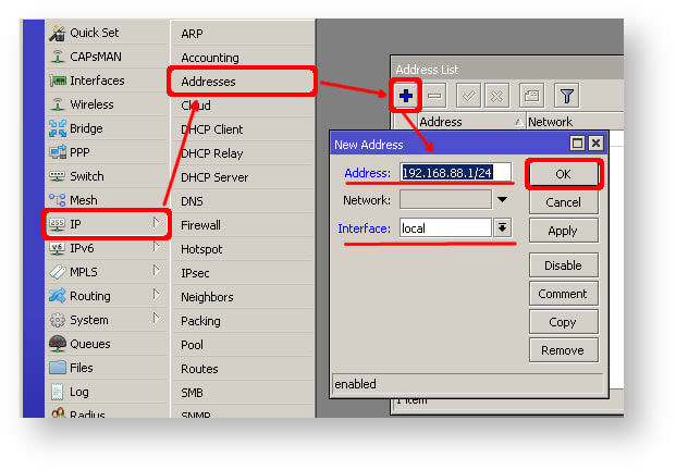 configure any mikrotik router