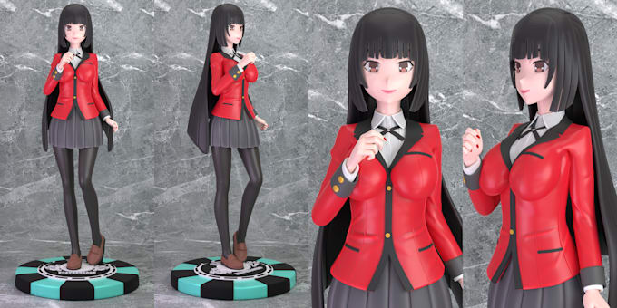 create 3d printables stl of your desired anime character