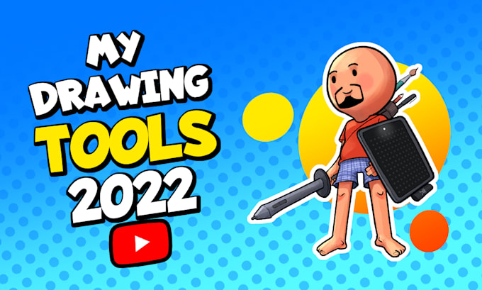 draw youtube thumbnail in cartoon style