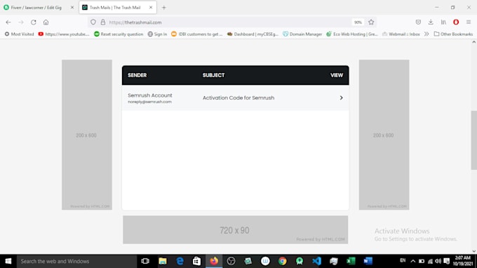 create disposable mail website at cheapest price