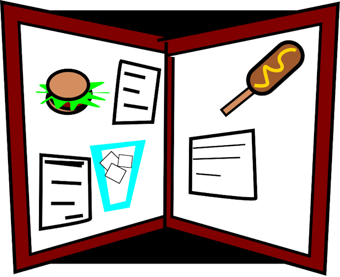 edit the menu text for your restaurant
