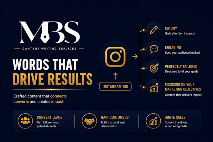 write a highly impressive and compelling instagram bio