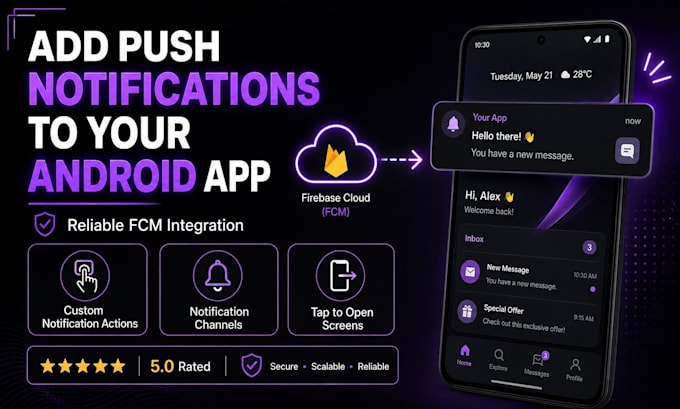add push notifications for your android app