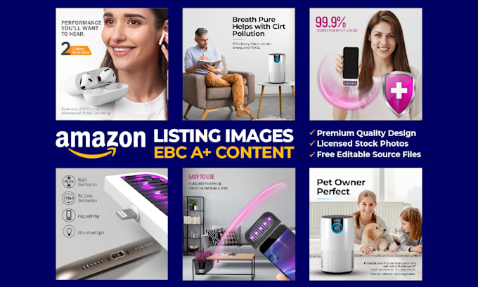 design amazon infographic lifestyle, amazon listing pictures