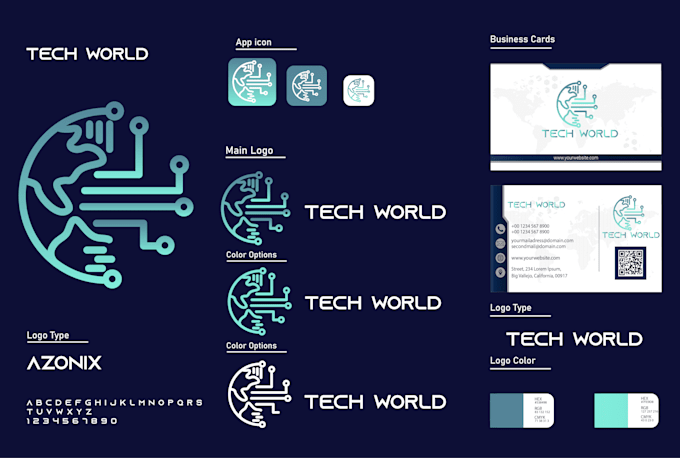 create modern minimalist logo with brand style guide