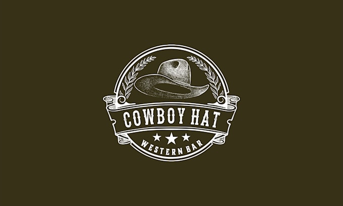 draw rustic, linocut, scratchboard retro vector logo
