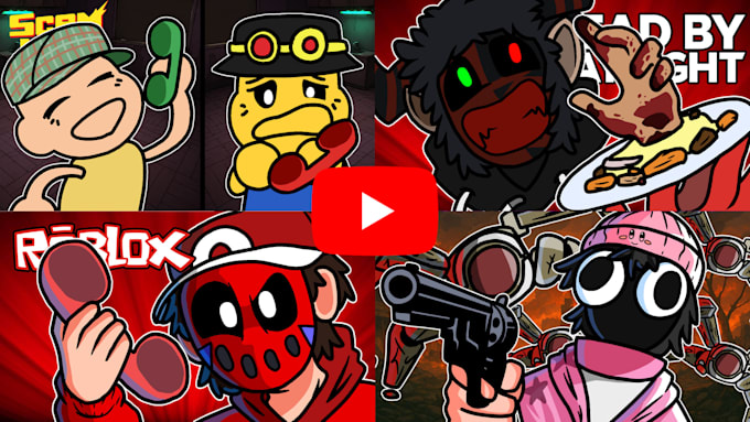 draw youtube thumbnails in cartoons