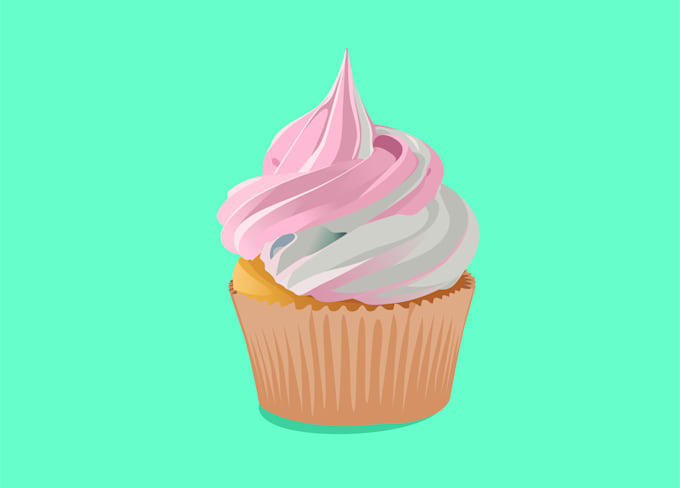draw food in realistic cartoon illustration