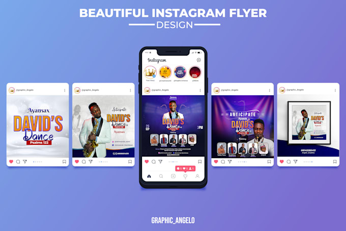 design a beautiful instagram flyer for your business