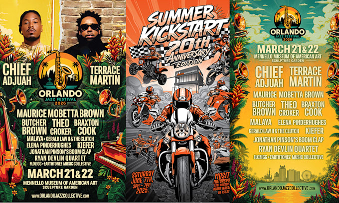 create an animated motion flyer for concerts and festivals