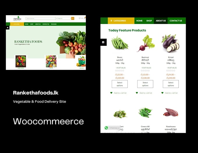 design worldpres and e commerce website