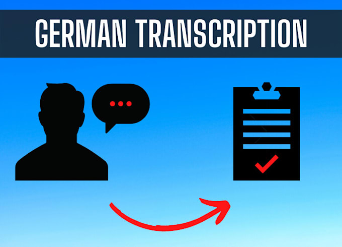 do a professional german transcription