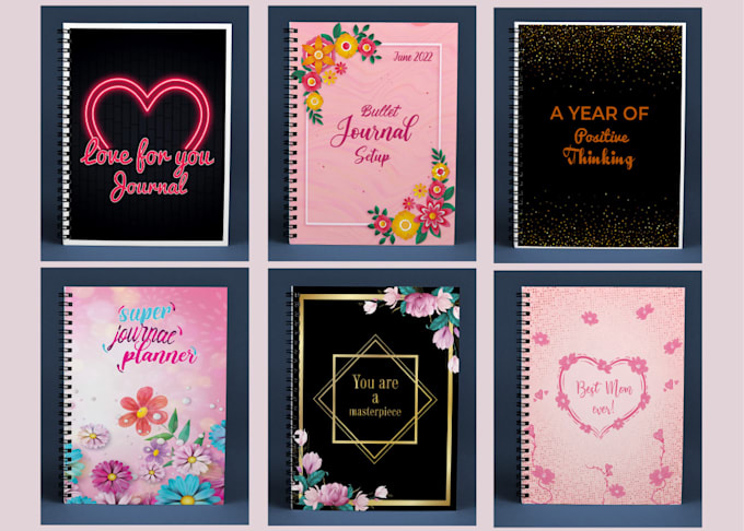notebook, journal, planner cover and interiors design