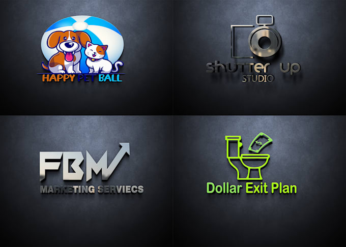 do attenion grabbing , modern 3d logo design