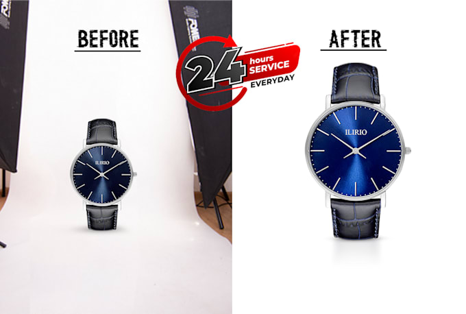 product photo editing and image retouching