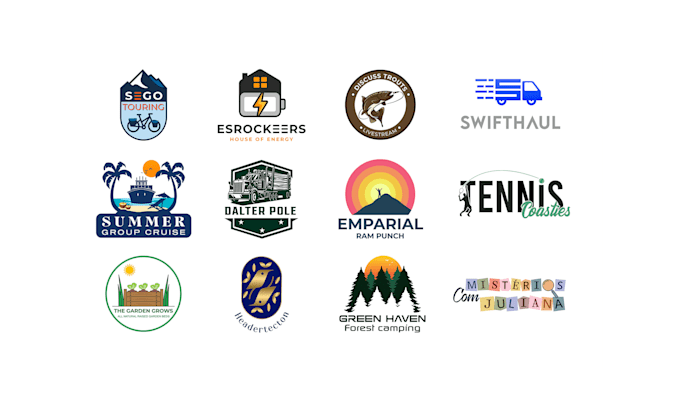 design modern minimalist logo for business, startup and brand identity