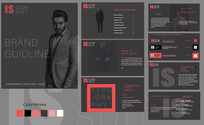 build whole brand identity from logo to brand book
