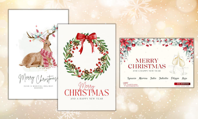 design christmas cards, greeting cards, invitations cards