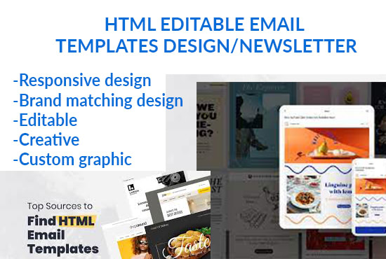 design a professional newsletter or HTML email template