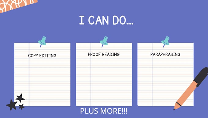 help proofread and correct any of your writing