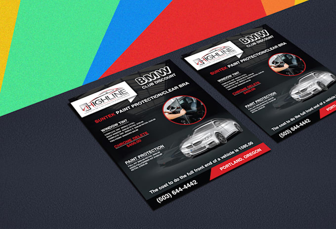 design professional bifold or trifold brochure