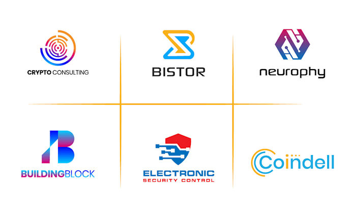 do modern tech security and technology logo