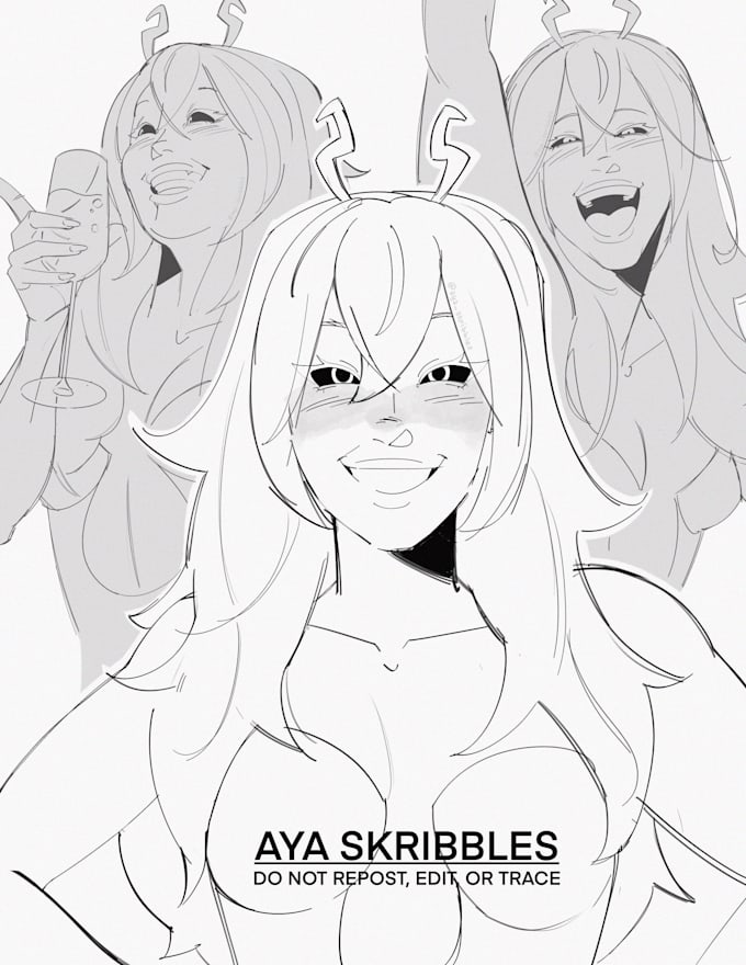 draw a polished character sketch