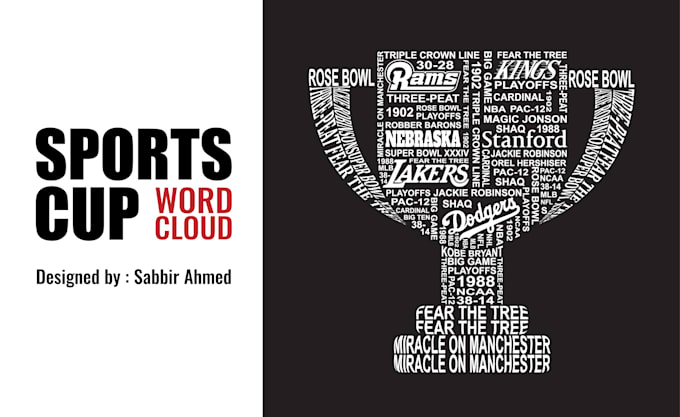 create professional word cloud art into any shape