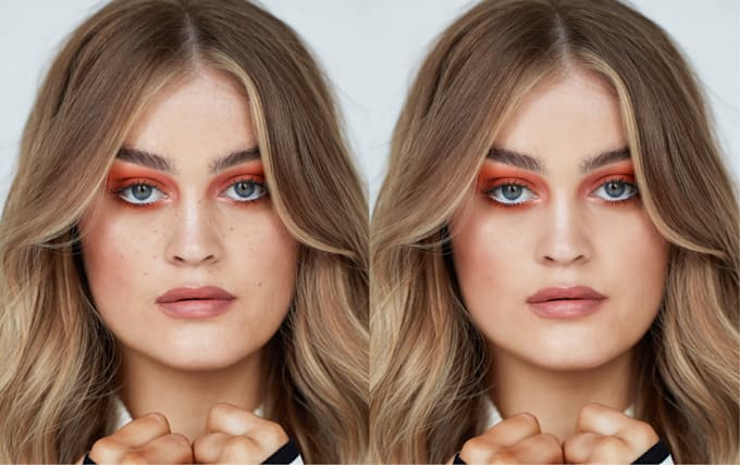 do skin retouching and photo editing for you