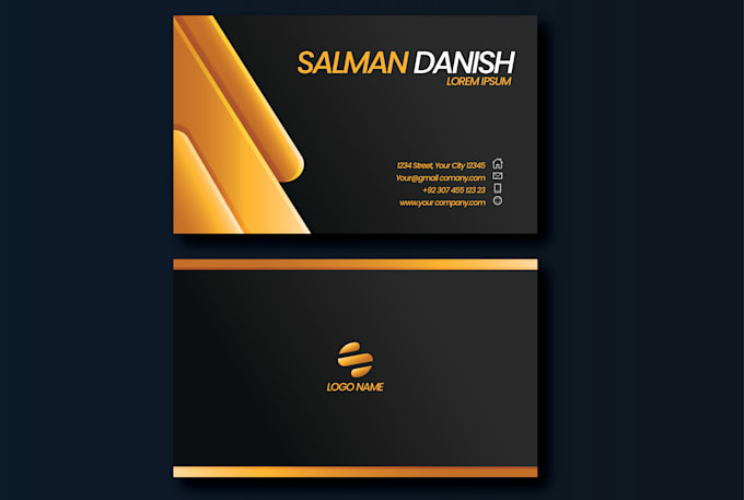 design an elegant and professional business card