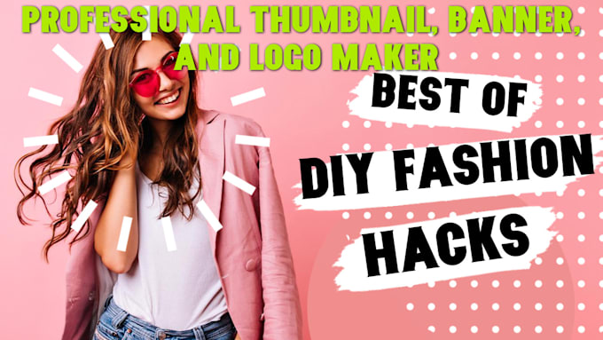 design professional thumbnail, banner, and logo