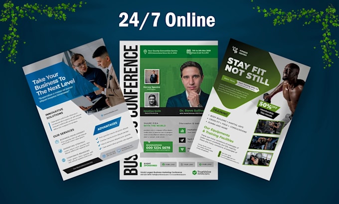 design flyer, billboard, signboard, or banner ads