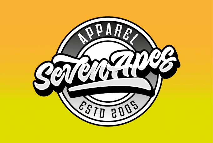 create typography and badge logo design