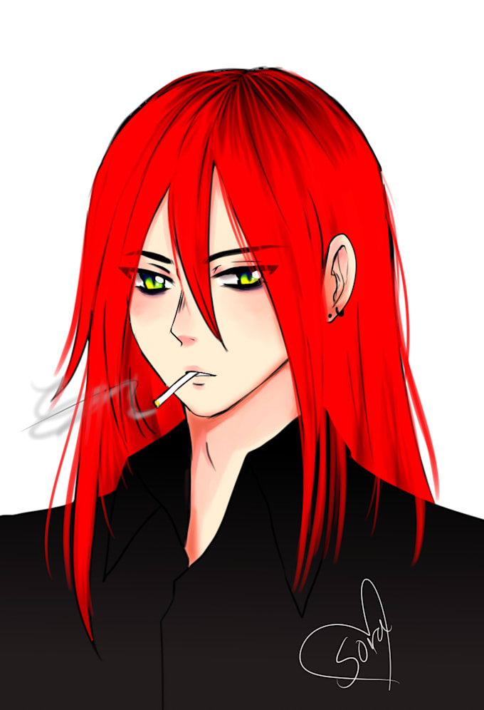 Draw art of your oc in my anime style by Sora193 | Fiverr